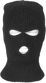 MFH 3 Loch Balaclava Acryl Schwarz