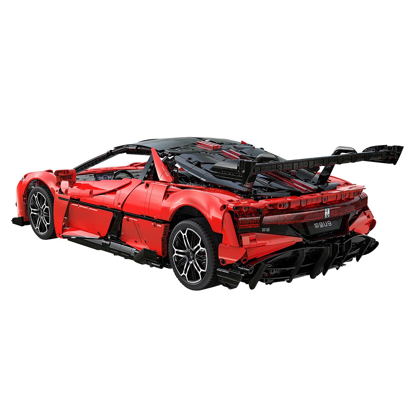 JAMARA 402924 CADA YangWang U9 1:8 rosso 2,4 GHz mattoncini RC per auto da corsa, modellino di auto sportive, telecomandato, controllo tramite app
