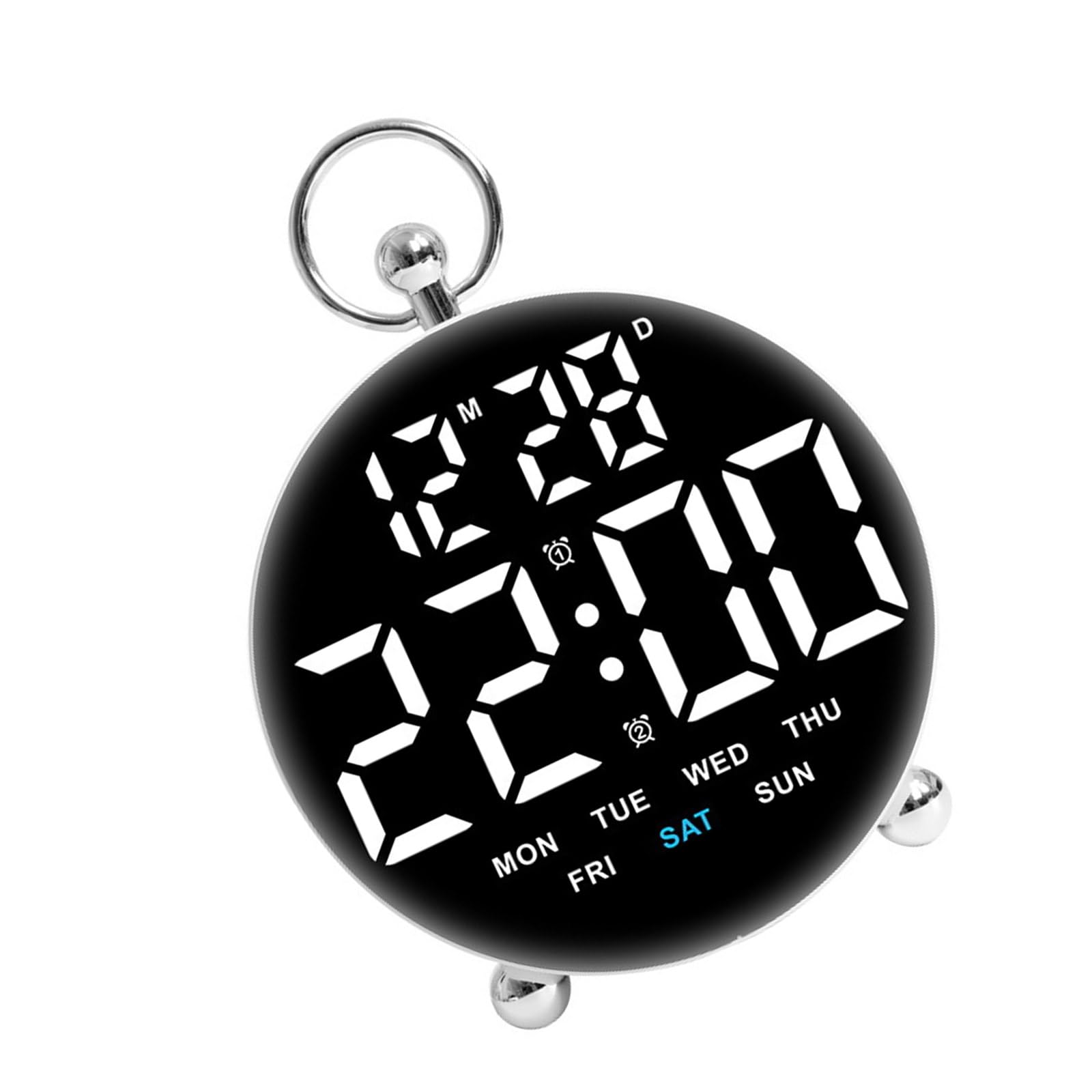 Msioytog Large Screen LED Clock LED Alarm Clock with Builts in Double Alarm Perfect for Students and Family Decors Desk Digital