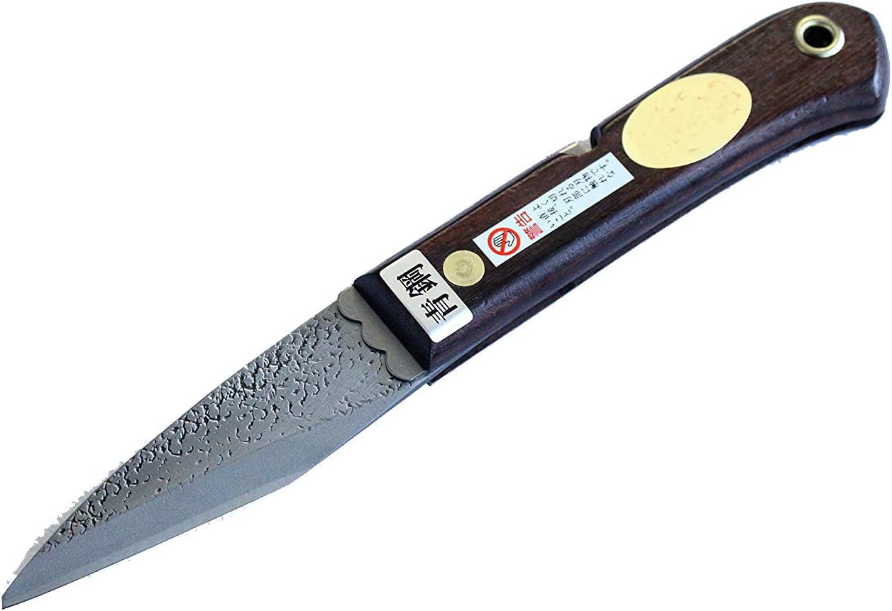 Left Hand Folding Kiridashi knife Japanese Grafting Woodworking Fujiwara Blue 2 steel BW 27mm