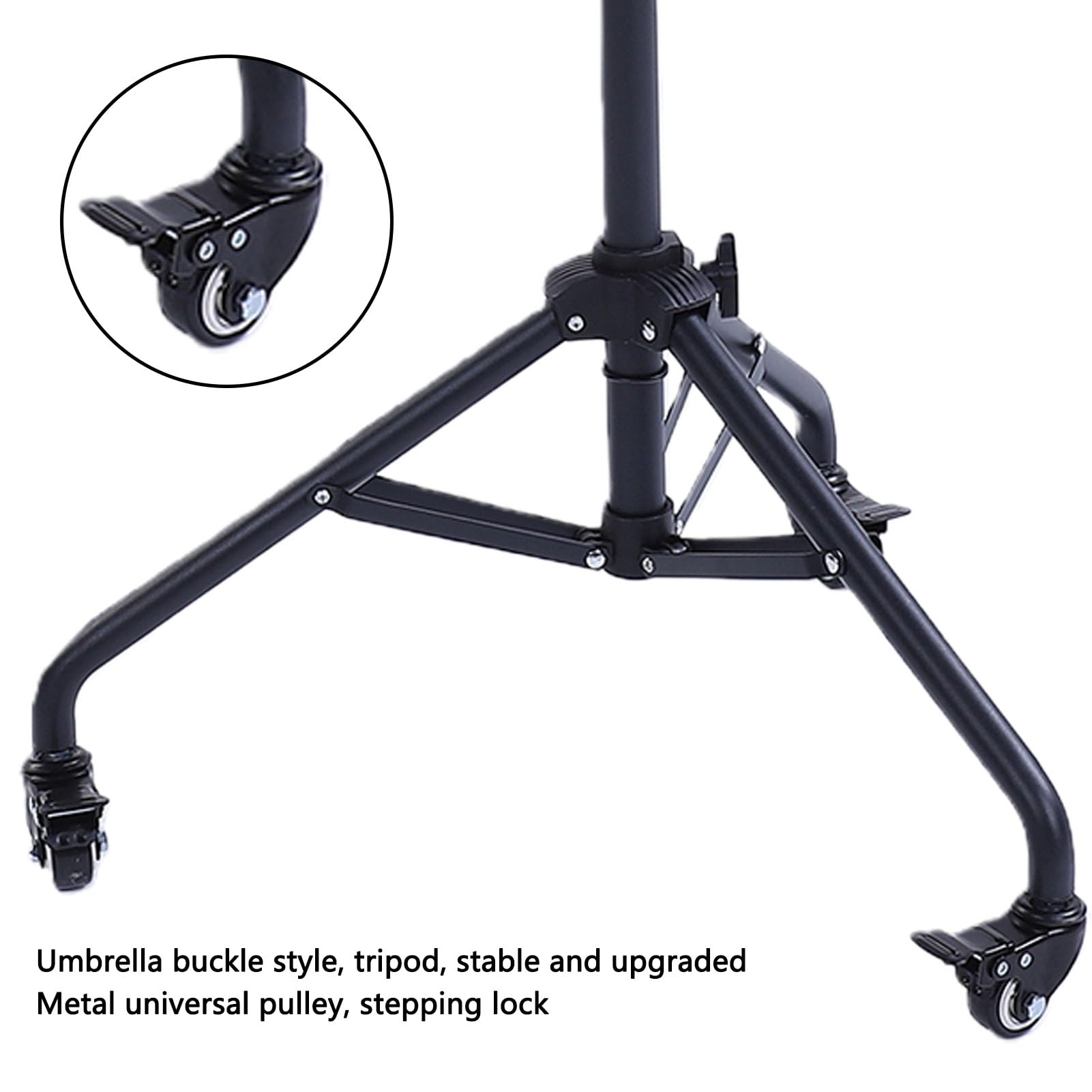Supporto per treppiede per laptop Altezza regolabile 28-51,2 pollici Supporto per treppiede per proiettore portatile con supporto per telefono con vassoio a rotelle