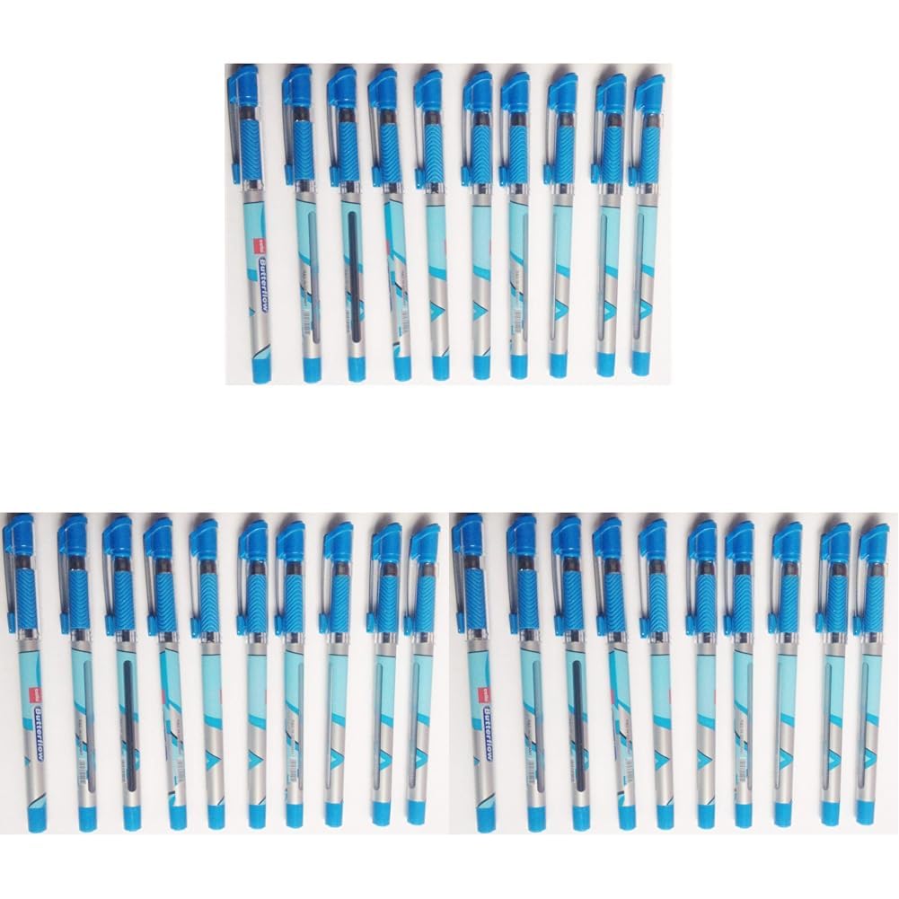 Butterflow Ballpoint Pen (Blue) - Pack of 10