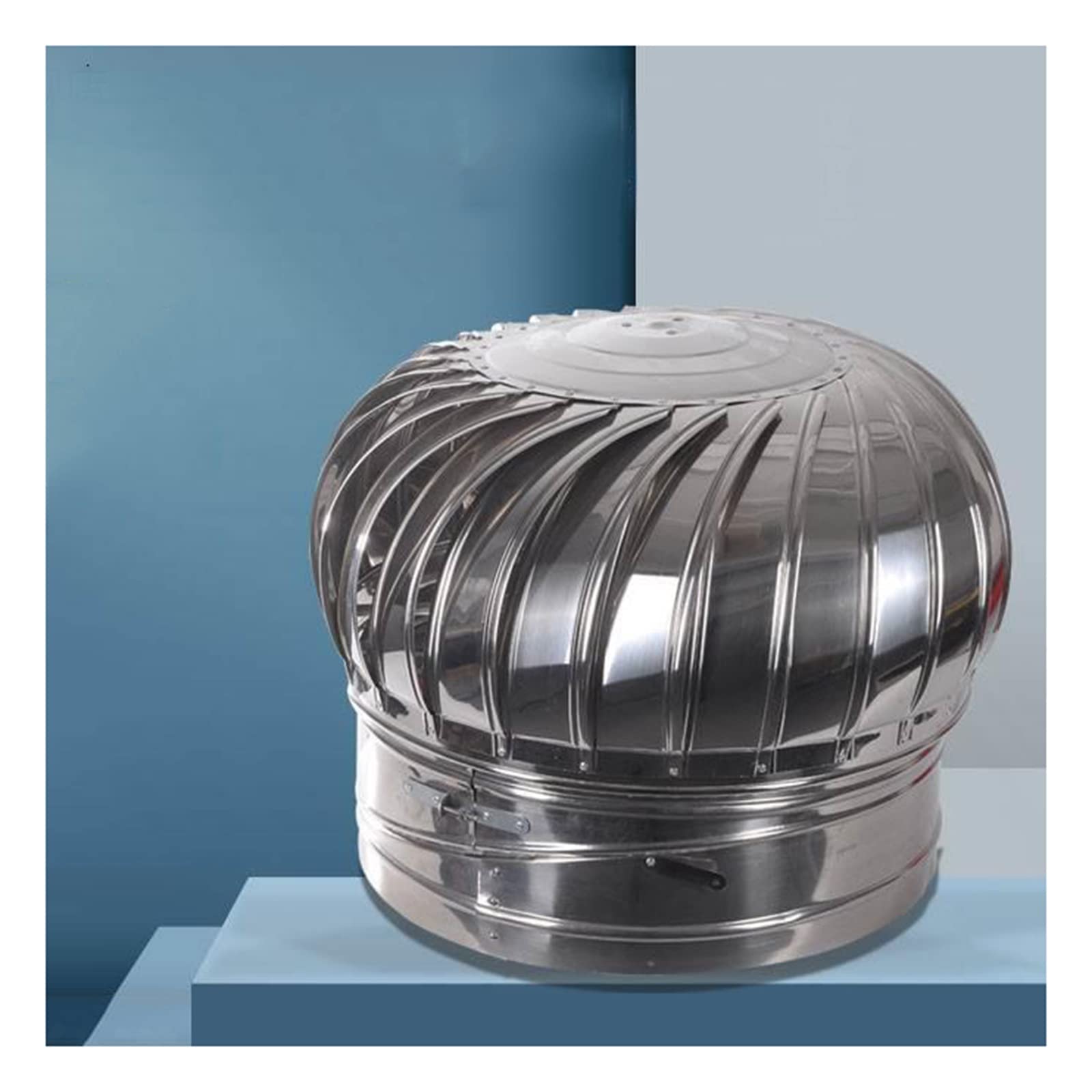 Cappello del camino, cappuccio del camino, ventilatore a turbina rotante, cappuccio del camino rotante in acciaio inossidabile, cappuccio del camino multiuso superiore, con cappuccio rotante for tubi