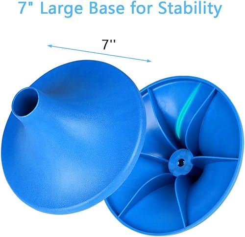 Miniatura 5 de iCOVER - Soporte para cubierta de barco de aluminio ajustable de altura y correa telescópica para evitar que el agua se hunda