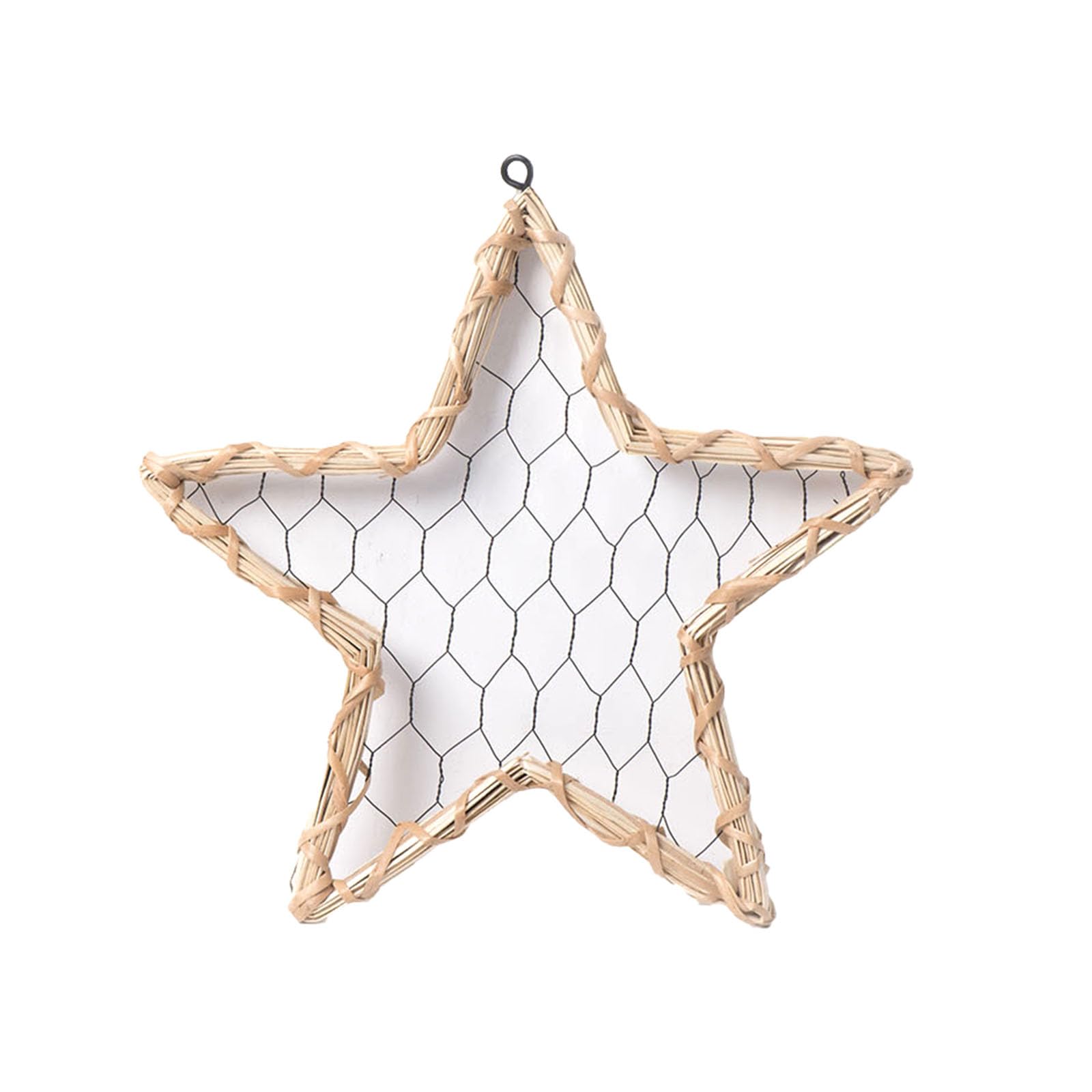 Hsioluted Star Pattern Rattans Photo Frames, Wickers Decoration for 4x6inch Pictures Display Rattans Photo Holder