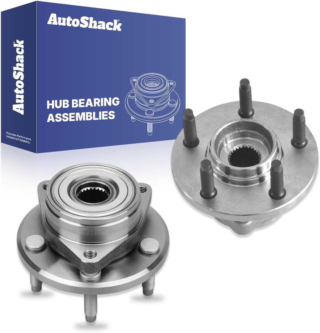 AutoShack Front Wheel Hub Bearing Assemblies Without ABS Replacement for 1996-2007 Ford Taurus 1996-2005 Mercury Sable 2-PC