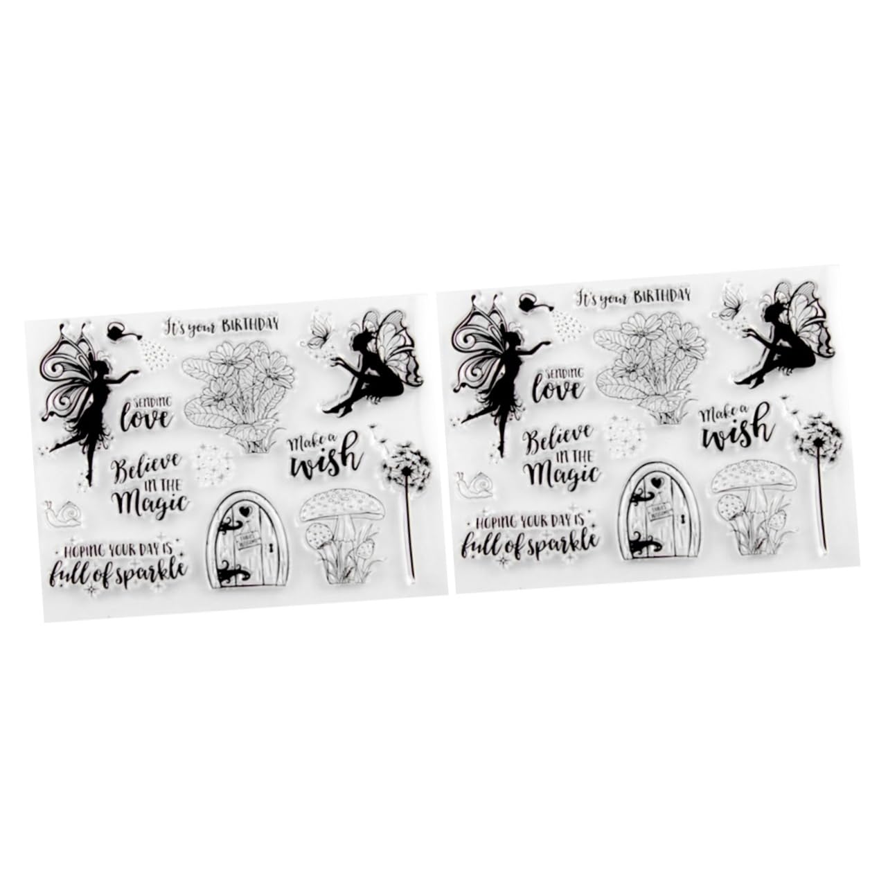 Lurrose 2pcs Silicone Stamps Journal Stamp Floral Stamps for Making Photo Album Stamps Sealing Stamp Craft Clear Post Stamps Diary Stamp Clear Cling Stamps Decorative Clear Postal Stamp