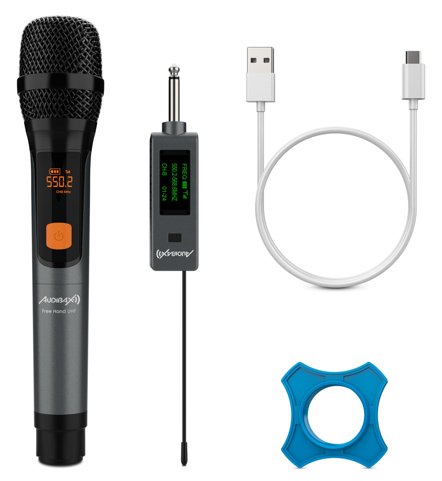 Audibax Missouri Free Hand UHF Micrófono Mano Inalámbrico