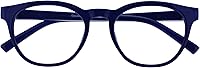 Vista 23 de OPULIZE BLU Blue Light Blocking Reading Glasses for Women Men, Cool Round Frame with Anti-Glare, UV and Eyestrain Protection