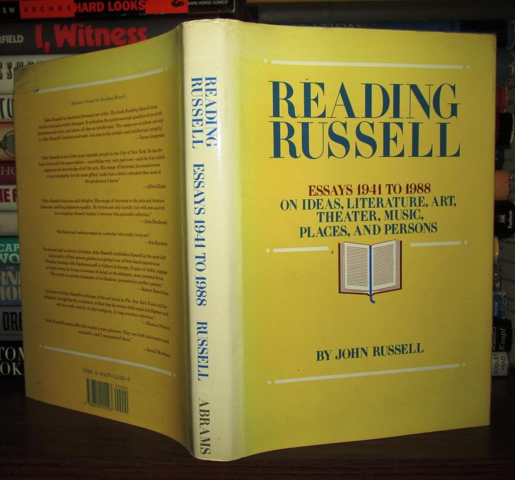 Reading Russell: Essays, 1941-1988 on Ideas, Literature, Art, Theater, Music, Places, and Persons