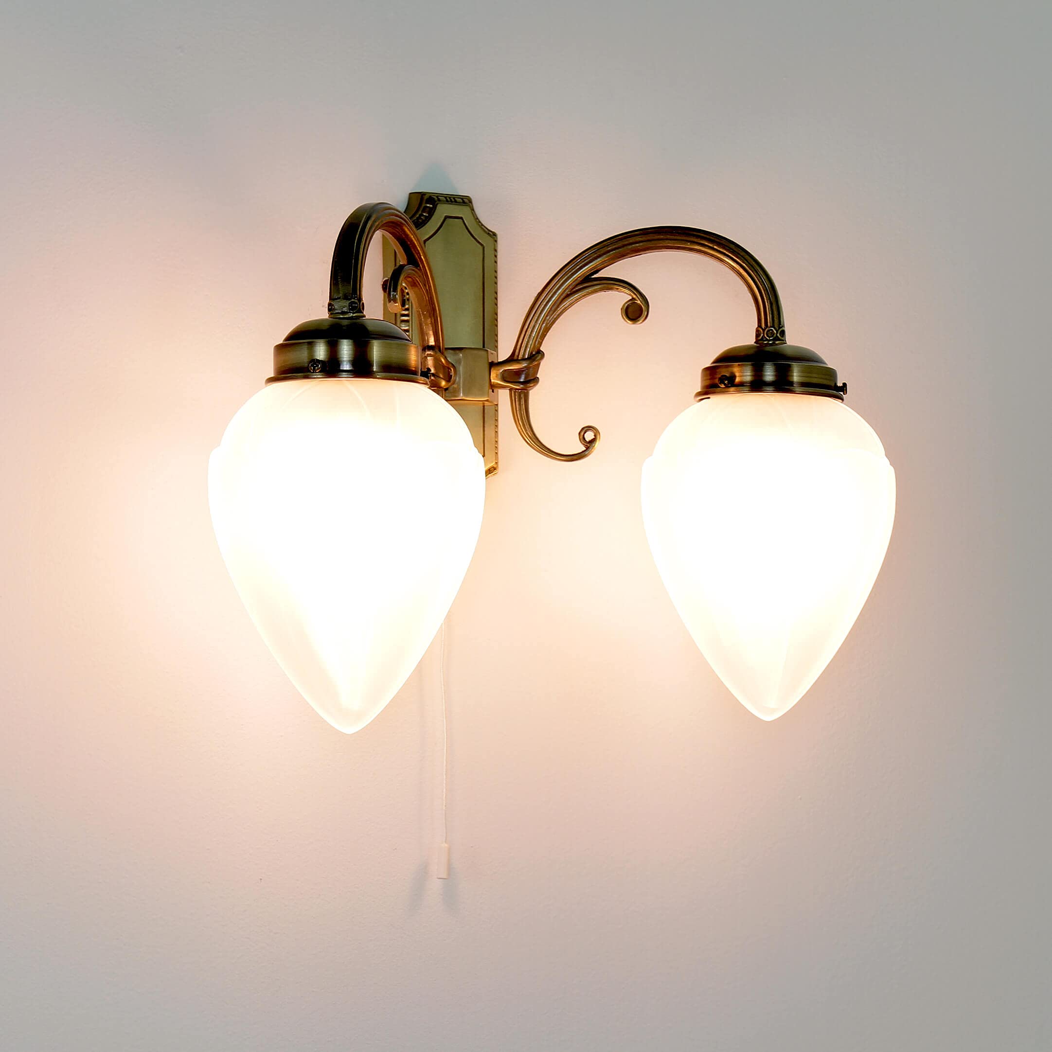 Wandlamp Diaz Small H 15 cm koper brons Artdelight