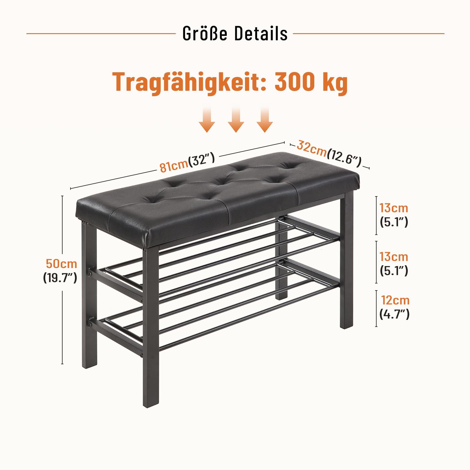 Sweetcrispy Scarpiera 3 Ripiani Scarpiera con Panca 32x81x50 cm Cassapanca Ecopelle e Struttura in Metallo Scarpiera per Soggiorno Ingresso Corridoio Nero