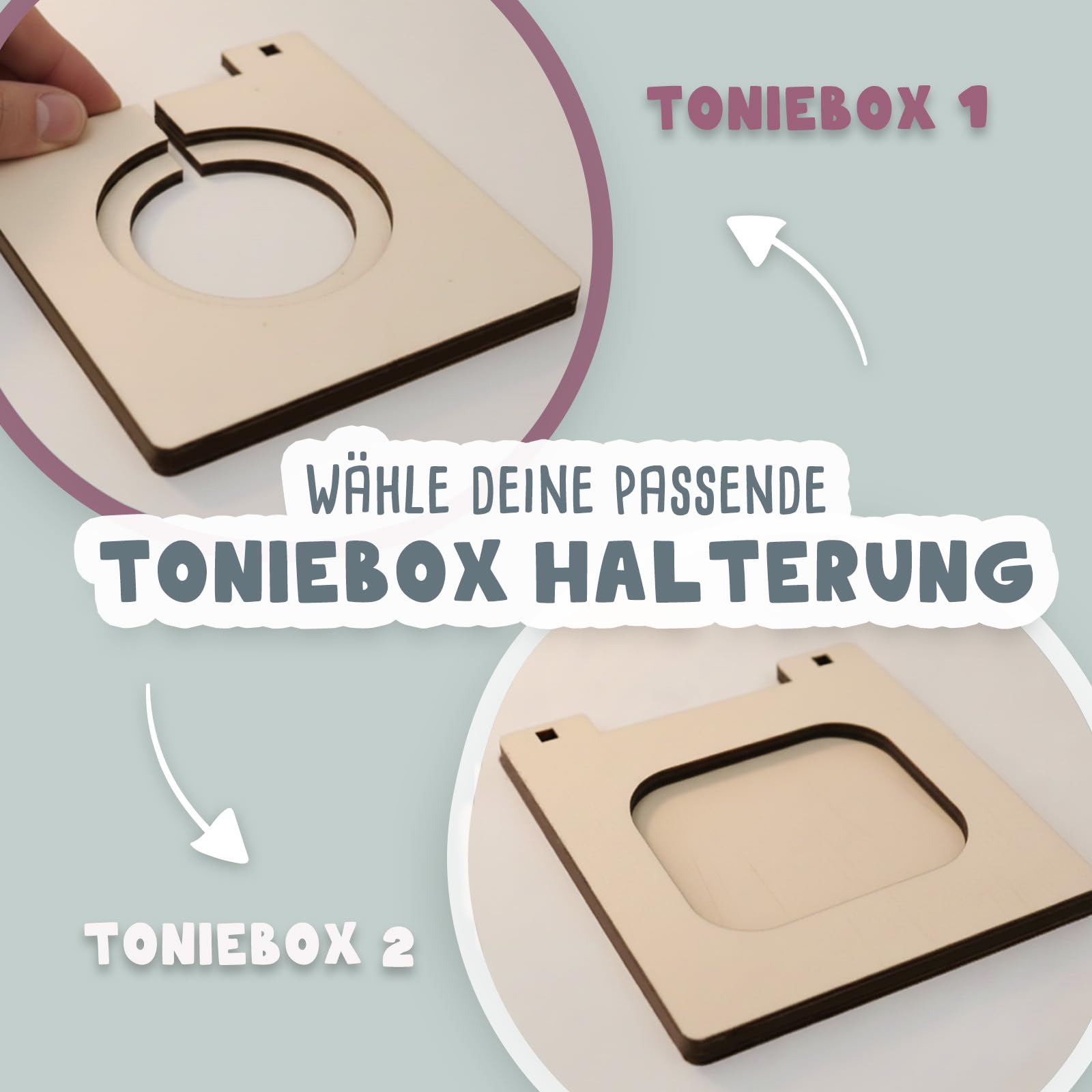 hellomini Personalisiertes Tonie Regal Mädchen - Toniebox 1 & Toniebox 2 Regal mit Wunschnamen fürs Kinderzimmer - Regal Mädchen - Kinder - Toniebox Aufbewahrung (Regenbogen Druck)