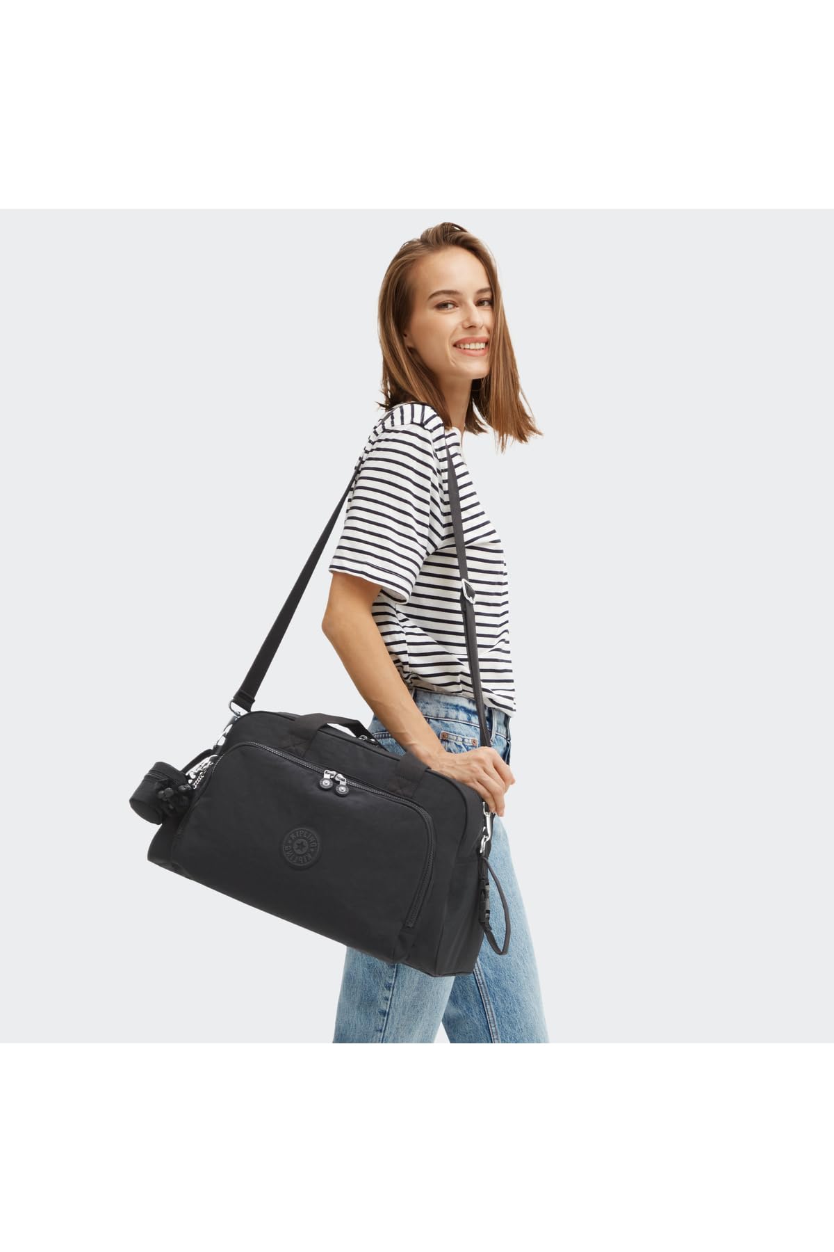 Kipling Camama Große Babytasche, Black Noir (Schwarz)