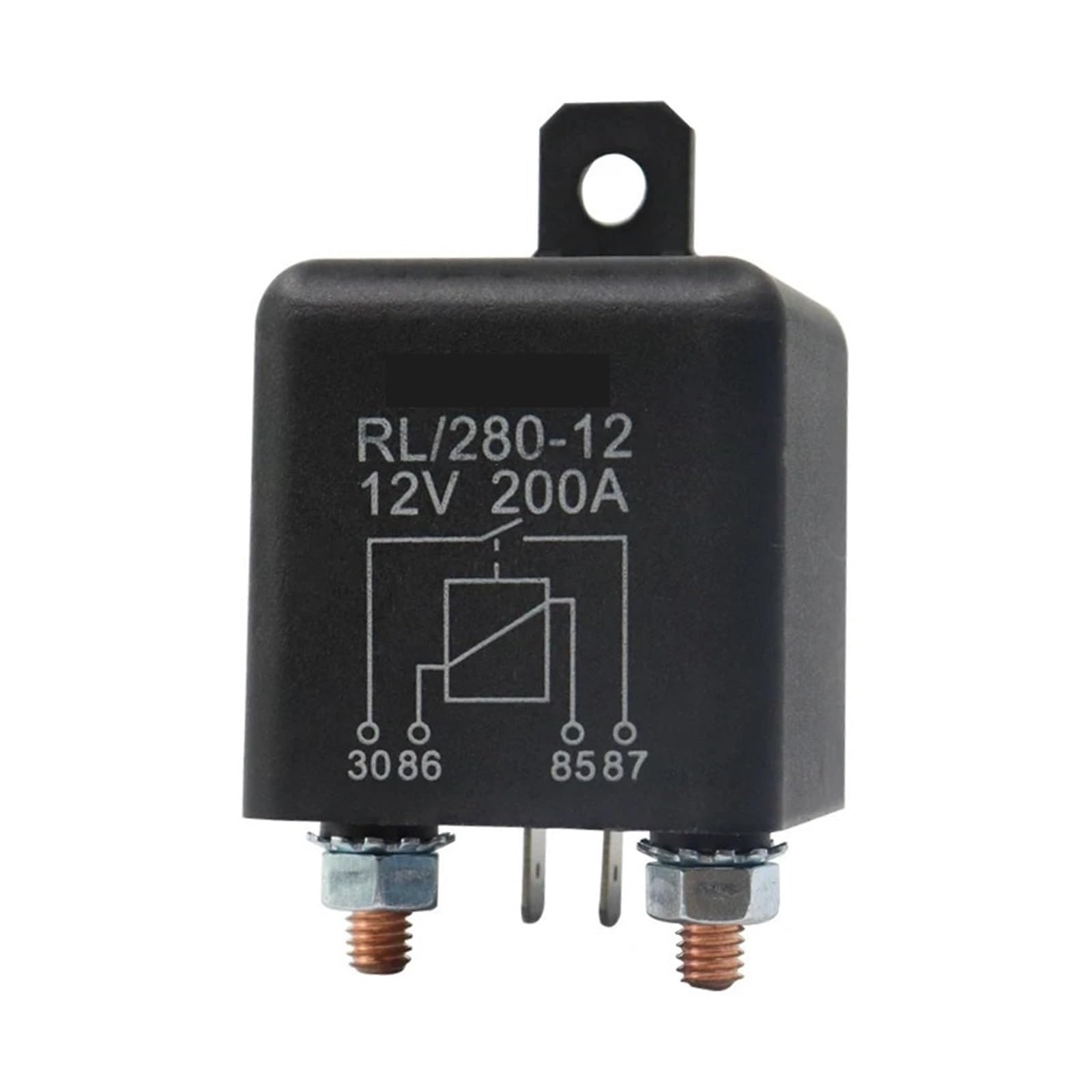 Relé de arranque corriente pesada 200 A, 14 V CC, 12 V/24