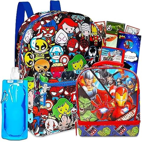 Avengers Backpack with Lunch Bag Cover