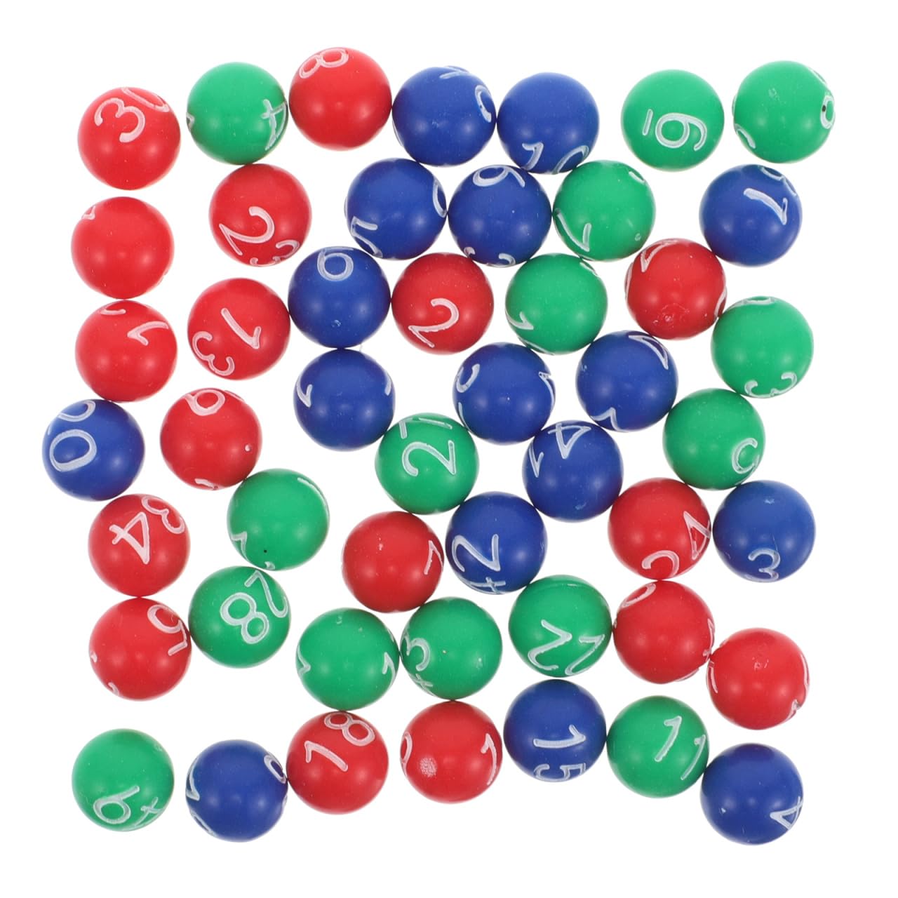 Beaupretty Raffle Number Balls Plastic Colourful Bingo Party Balls for Lottery Drawing Carnival Game Accessories