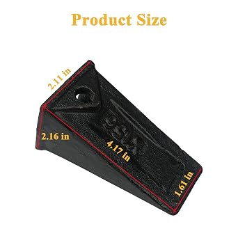 X156 Bucket Tooth + P156 Roll Pin Replacement for Hensley Style for Takeuchi TB135 for Kubota Excavator for Skid Steer Backhoe Loader, Short Bucket Teeth X156 X156S P156 6716001 TX156X- 10 Pack