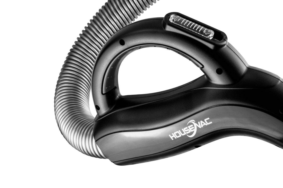 Kit d'accessoires de nettoyage : un tuyau d'aspiration central de 9 m, un tube télescopique avec clip, une brosse double fonction pour tapis et parquets