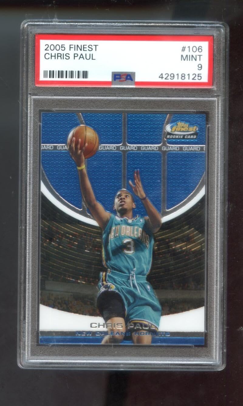 2005-06 Finest #106 Chris Paul ROOKIE RC PSA 9 Graded Basketball Card NBA 05-06 New Orleans Hornets 2005-2006 21/599