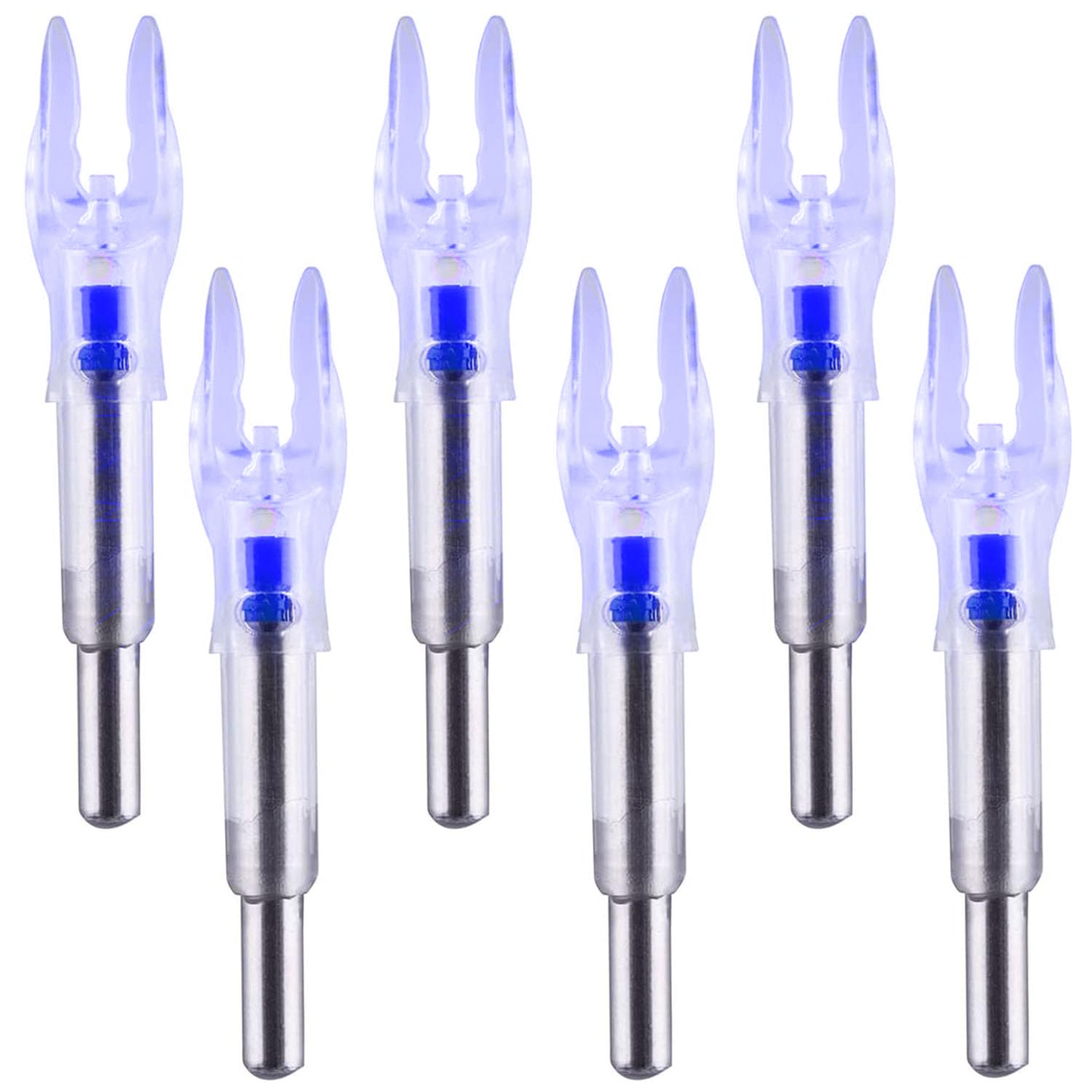 Lighted Nocks X/5.2mm 6 PCS LED Arrow Nock Universal for Arrows with .204 .233 .244 .246 Inside Diameter, Screwdriver Included