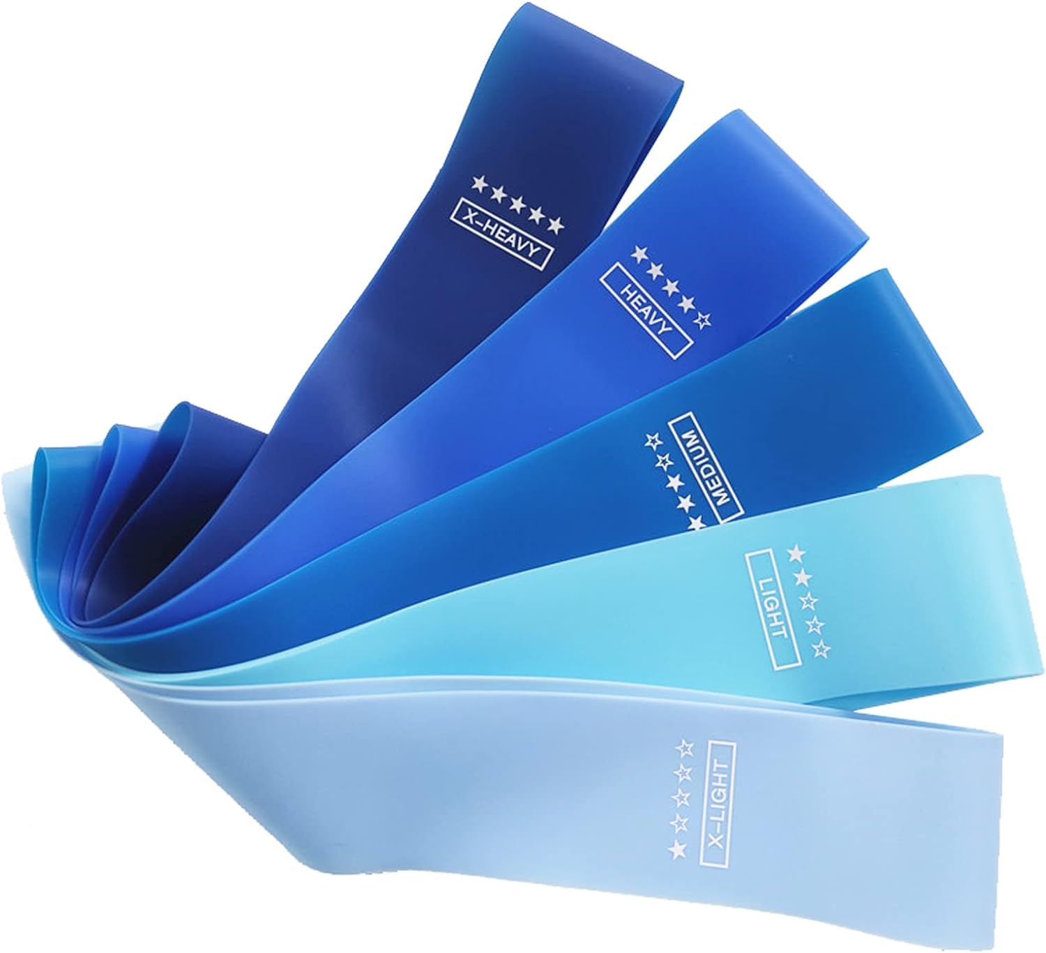 KKTECH Resistance Bands, Set of 5 Skin-Safe Fitness Exercise Loop Bands with 5 Varying Resistance Levels, Carrying Case - Image 3