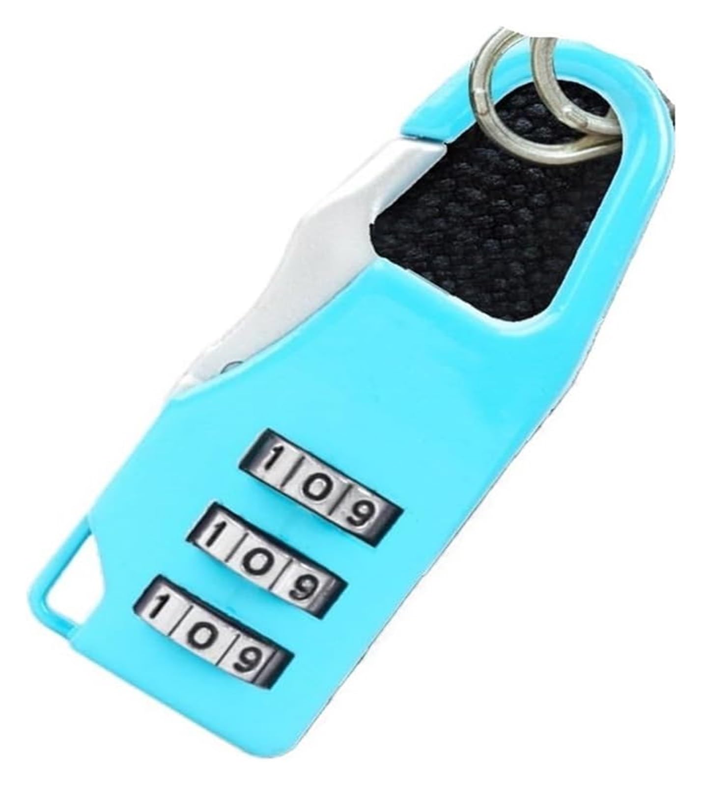 Gnyvzxplq Blu Suitcase Locks, 3 Digit Combination Lock Zinc Alloy Travel Suitcase Security Padlock Multicolor(Blu)