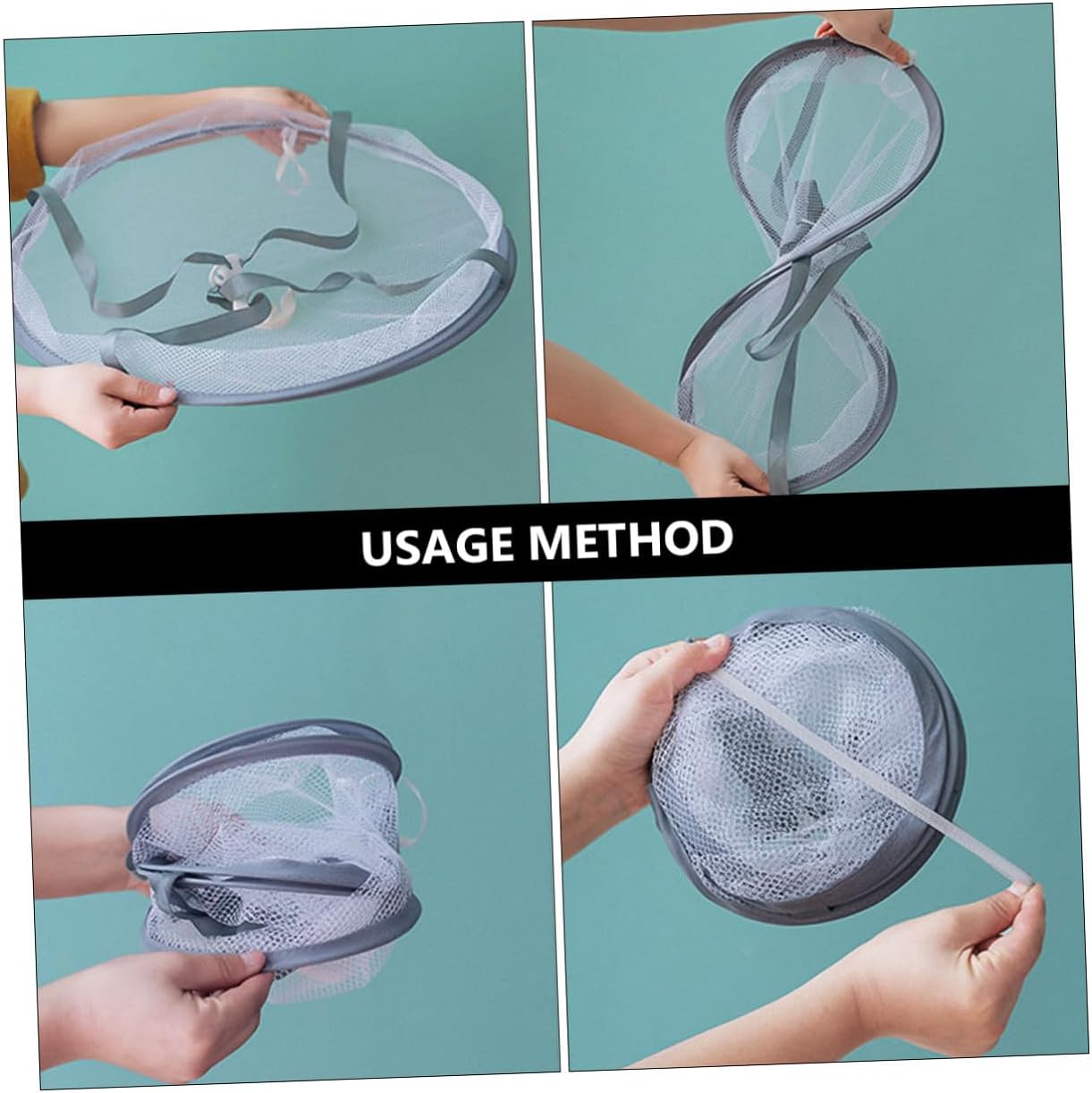 Homoyoyo 3pcs Clothes Drying Basket Sock Hangers Laundry Drying Rack Household Flat Mesh Net for Sweaters and Socks