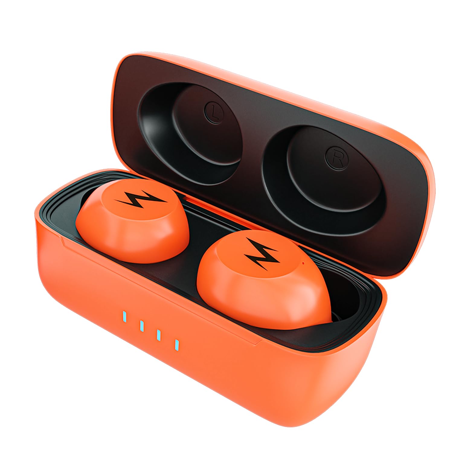 TEMPT® Shock True Wireless Earbuds with OxyAcoustics Technology I TWS Earphone with Passive Noise Cancellation, Upto 30H Playtime, IPX5 Water Resistant, BT V5.3 Earbuds with Mic (Orange) (B0BHX15S2X) Amazon Price History, Amazon Price Tracker