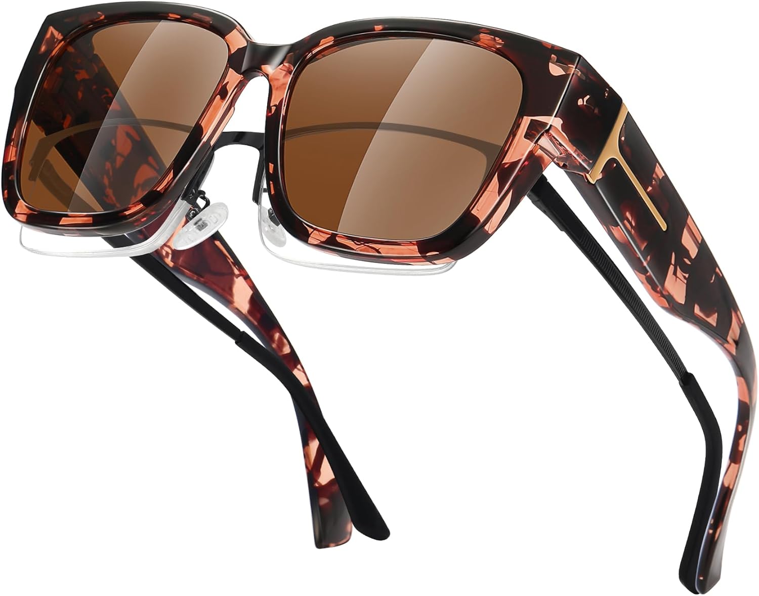 MEETSUN Oversized Fit Over Glasses Sunglasses for Women Men Large Trendy Polarized Sunglasses for Driving UV Protection