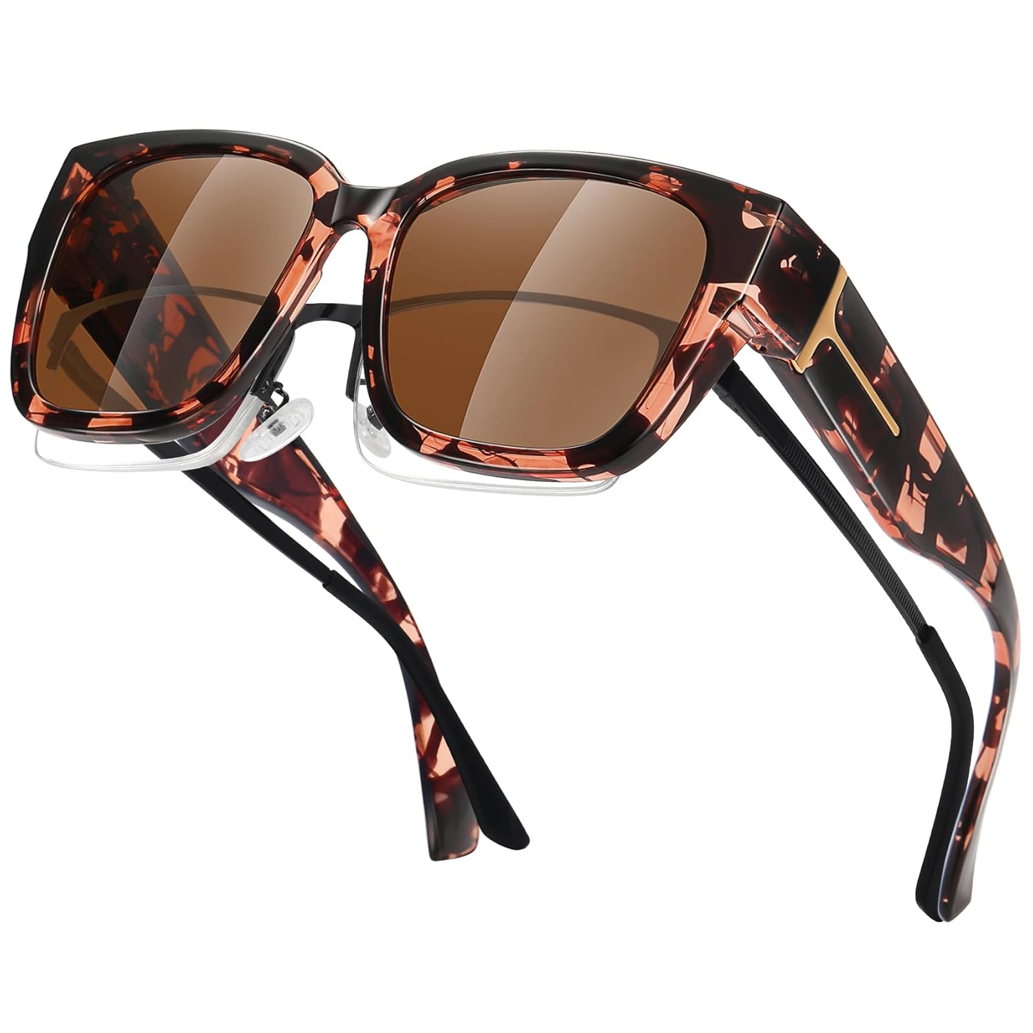 MEETSUN Oversized Fit Over Glasses Sunglasses for Women Men Large Trendy Polarized Sunglasses for Driving UV Protection