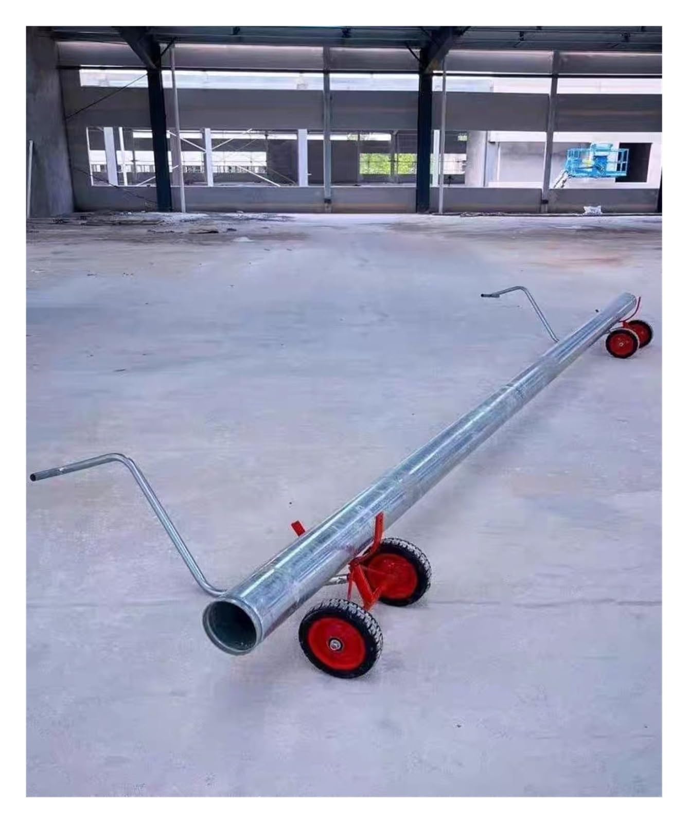 Chariot de transport robuste pour tuyaux – Capacité de 1 000 kg – Chariot pour construction, entrepôt, atelier – Solution de transport de charges lourdes facile à manœuvrer