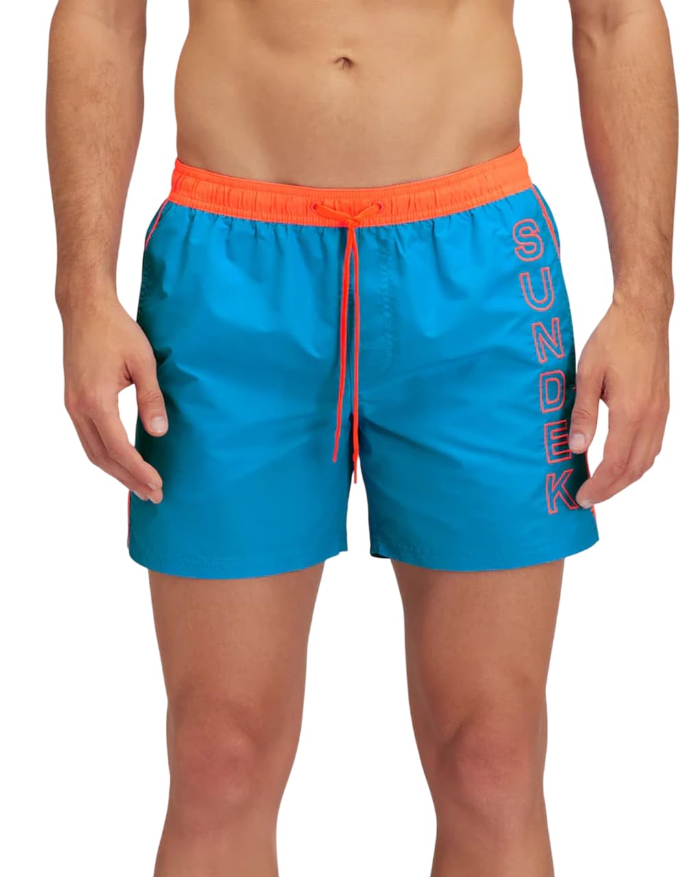 Sundek Costume Uomo Corto Vita Elasticata Ionic Taffeta Con Piping A Contrasto M732BDTA100 8050842888122 - L Oversea 01 L-image