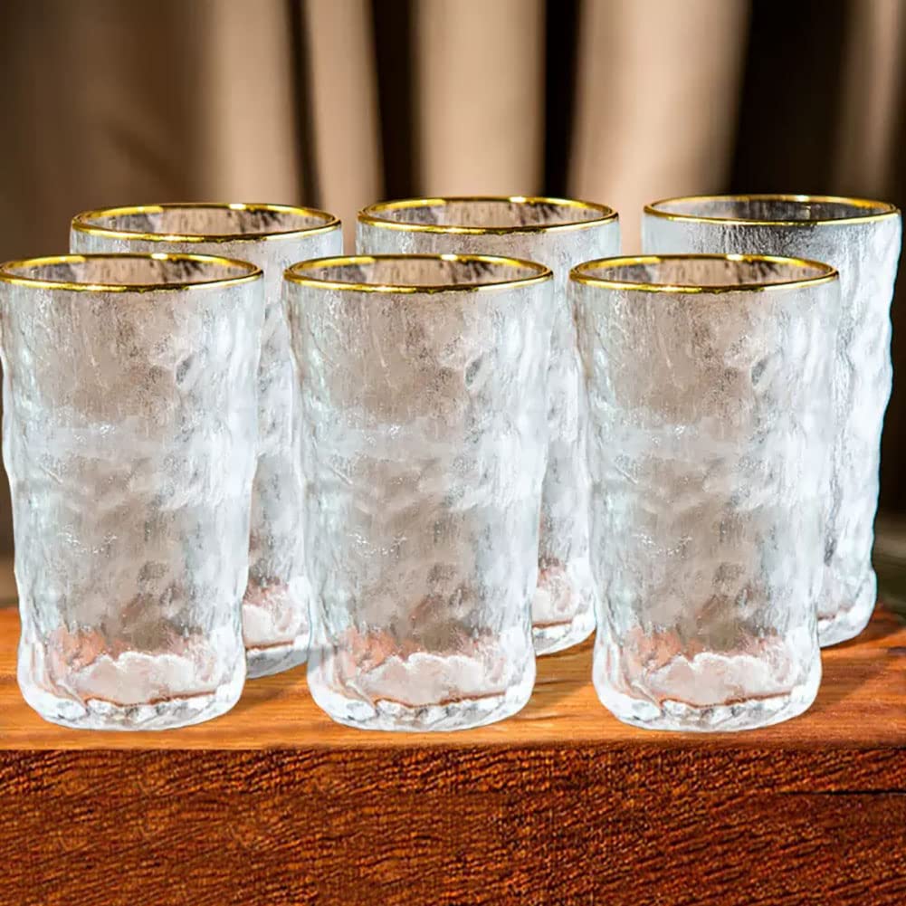 Highball-Gläser, 6er-Set, hochwertige Kühler, 325 - 383 ml, vielseitige Glaswaren für Wasser, Saft, Cocktails, Eistee – ideale Trinkglasbecher