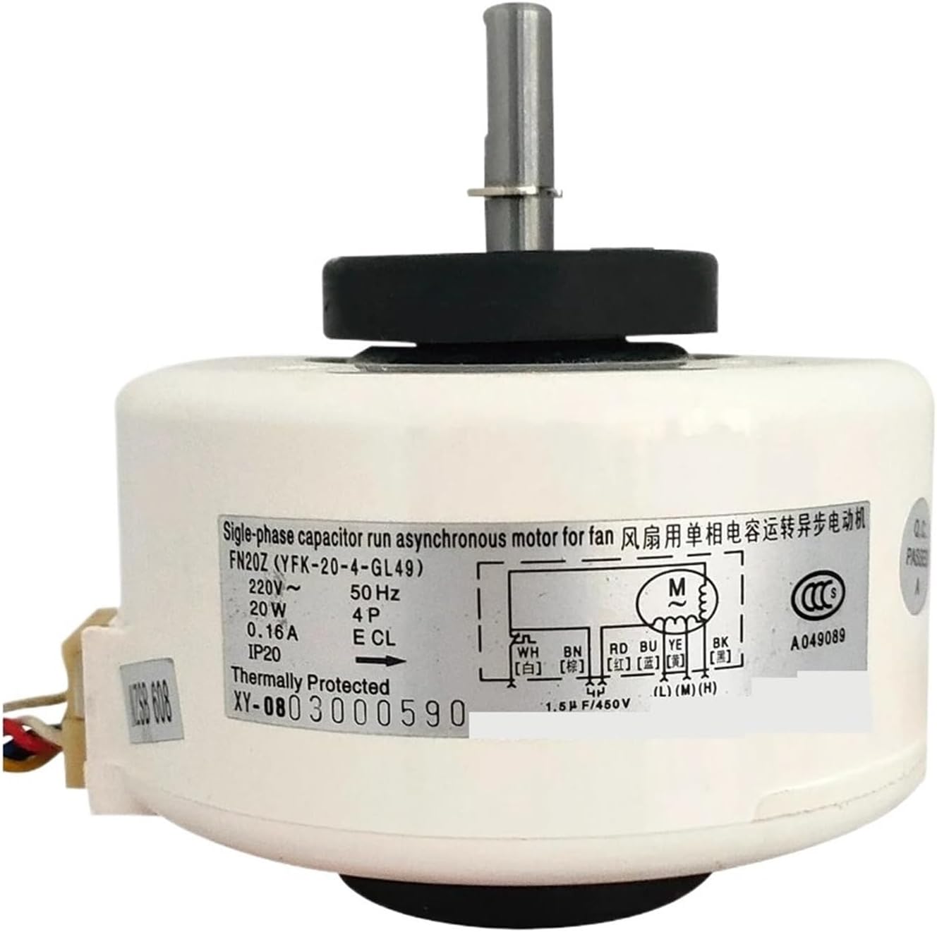 Air Conditioner Internal Unit Motor FN20Z YFK-20-4-GL49 Motor Fan