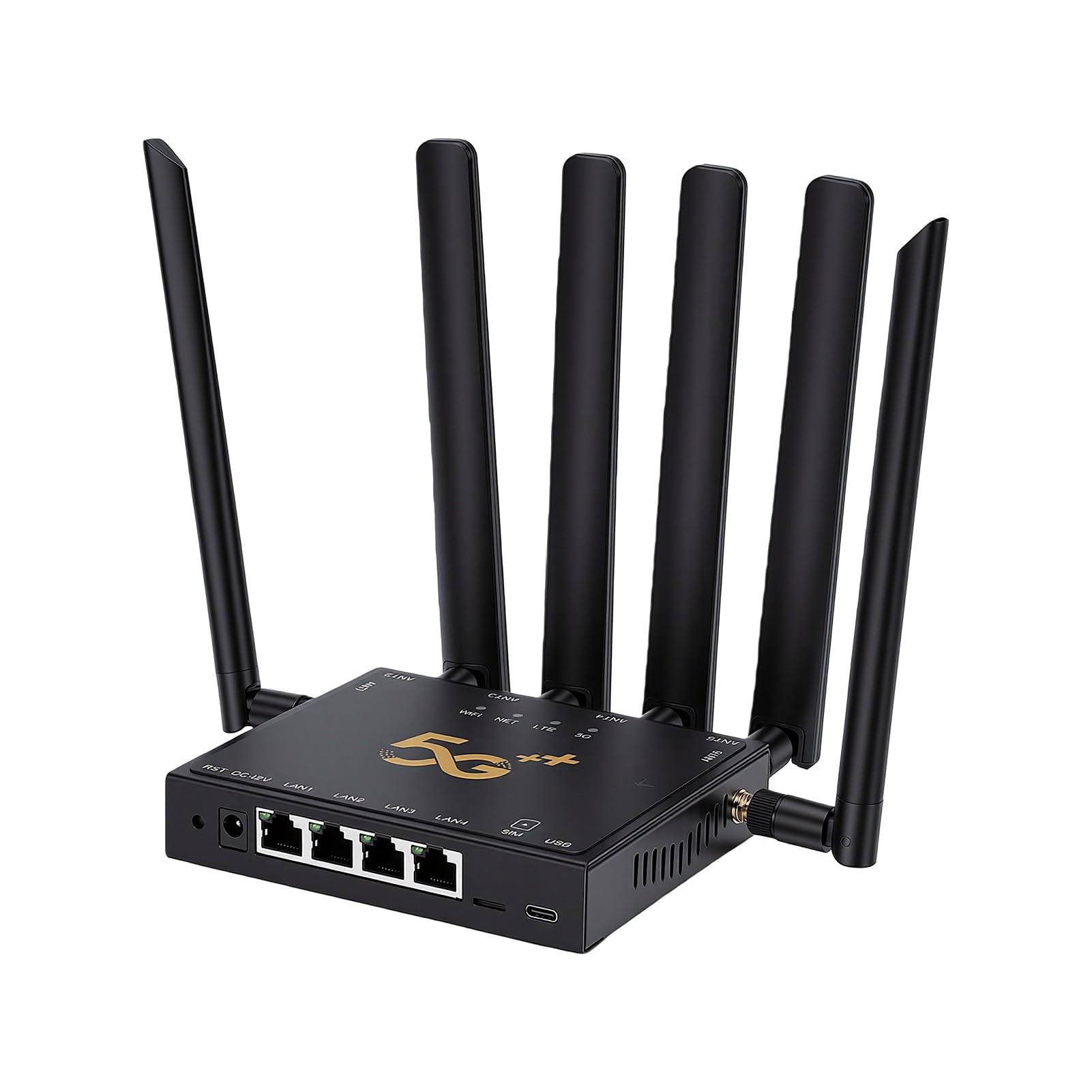 Bewinner Routeur Industriel 5G Routeur de Carte SIM sans Fil Double Bande SA NSA Verrouillage de Bande pour l'europe Asie Afrique Australie Gigabit Ethernet VPN