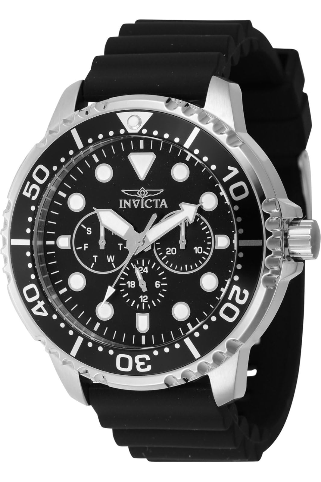 Invicta Pro Diver Men 48mm Stainless Steel Steel Black dial VH63 Quartz