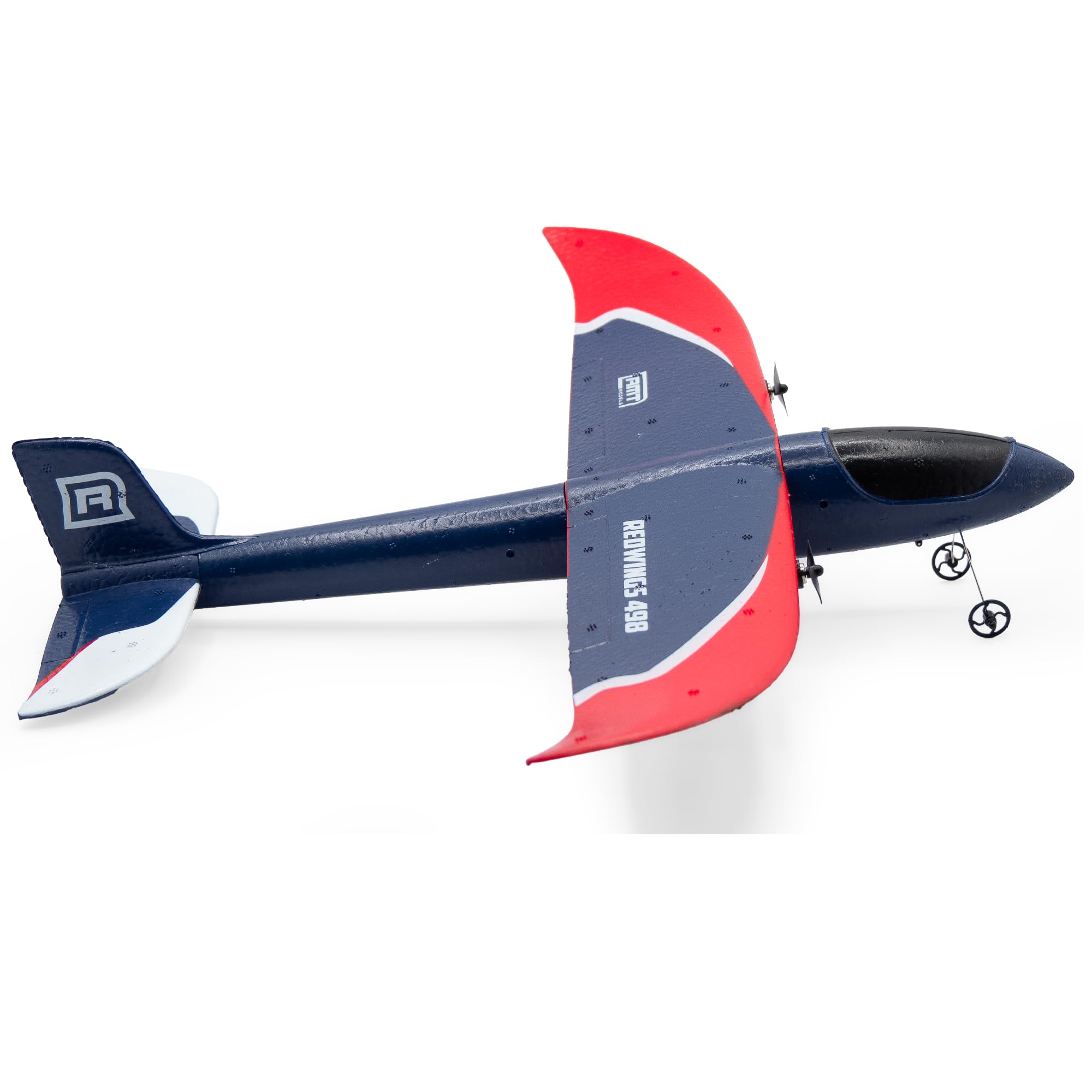 RC Airplane RMT Redwings 498 – wysokiej jakości model RTF z 2 silnikami, konstrukcja EPP, czas lotu 25 minut i sterowanie 2,4 GHz, idealny dla początkujących i dzieci