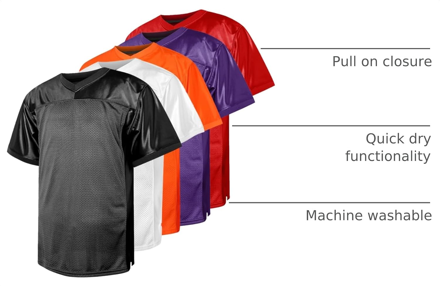 Blank Football Jersey,90s Hip Hop Sports Mesh Practice Plain Football Shirt