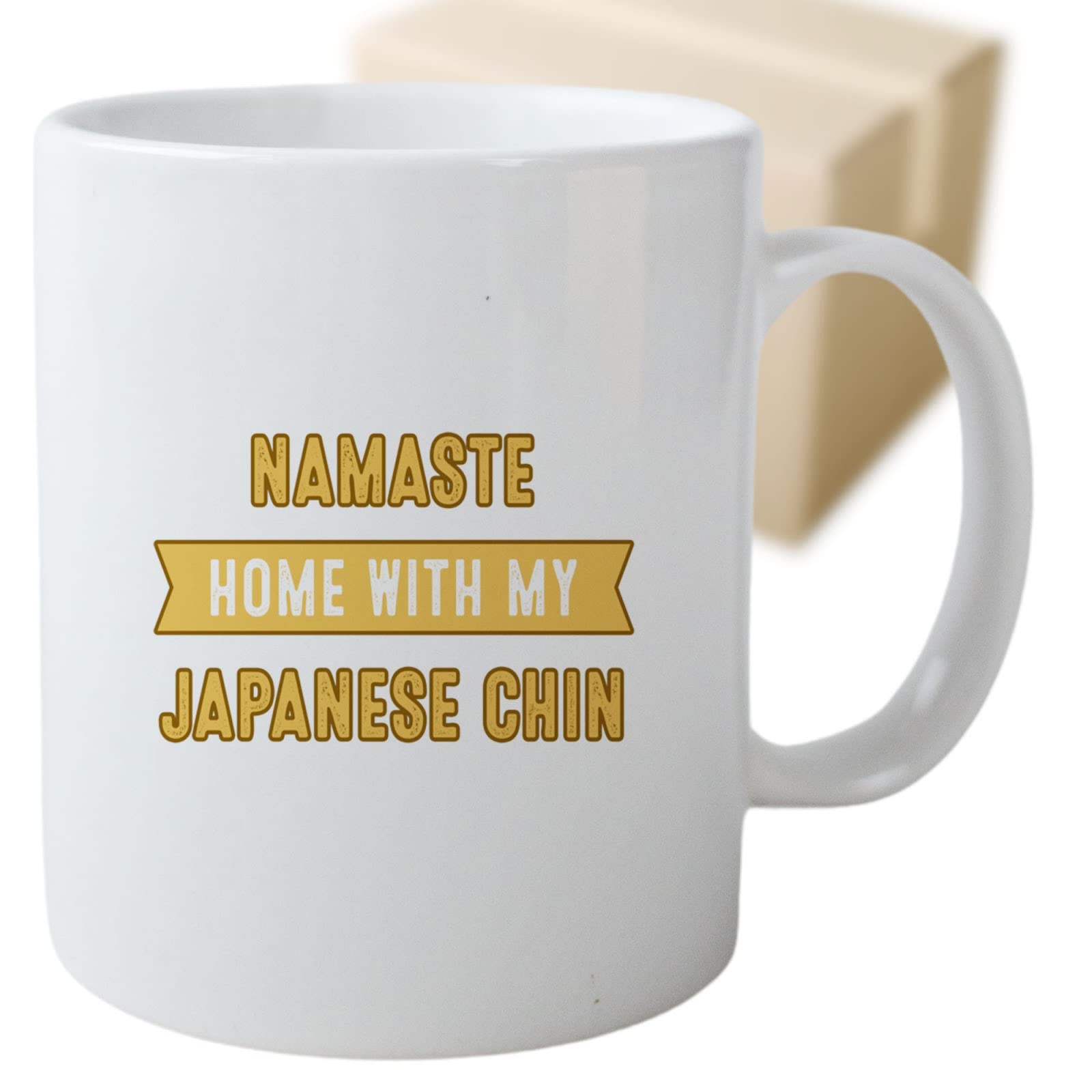 Coffee Mug Namaste Home with My Japanese Chin Pet Pet Funny Pet 246606