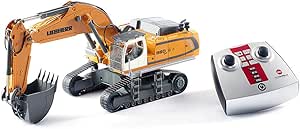 siku 6740, Liebherr R980 SME Raupenbagger, Ferngesteuert, 1:32, Inkl. Funkfernsteuerung, Metall/Kunststoff, Batteriebetrieben, Viele Funktionen, Gelb