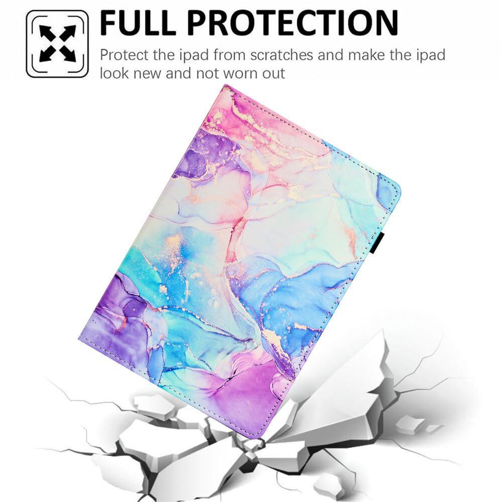 Generic Funda compatible con Kindle Paperwhite 3 (2015) E-Reader (patrón: mármol morado) funda de piel tipo cartera con tapa trasera
