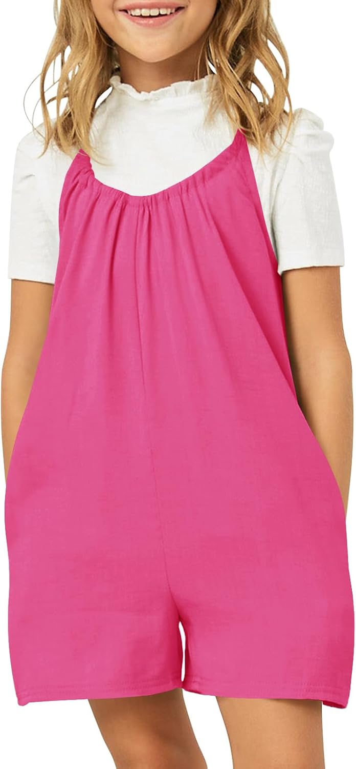Amazon.com: Haloumoning Girls Sleeveless Romper Kids Summer