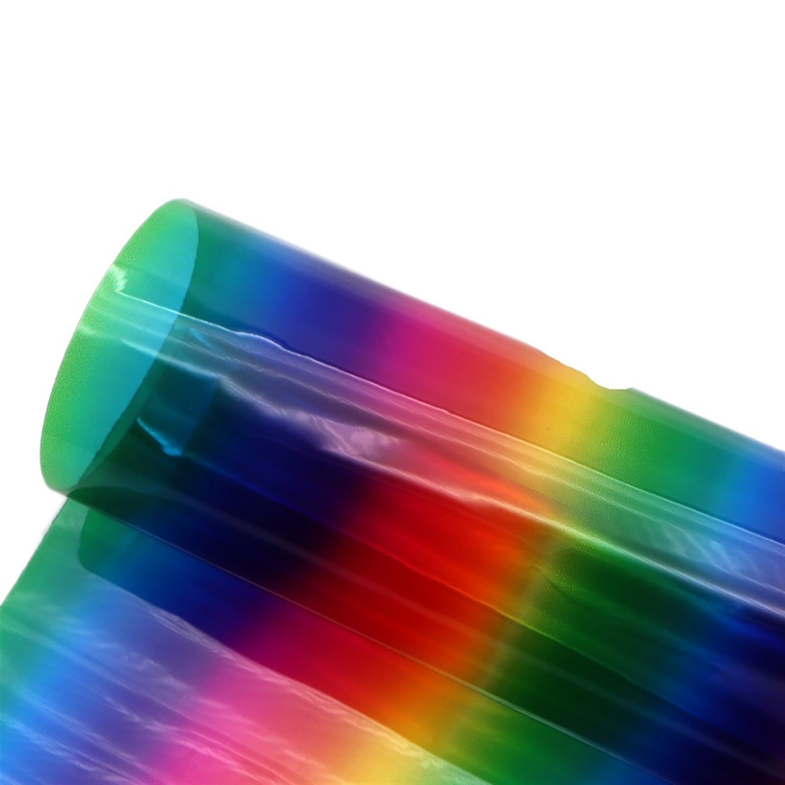 Przezroczysty winyl PVC, Arkusze ze skóry PU, wielokolorowe, różne rozmiary, opakowanie 14 sztuk, do torebek, akcesoriów rzemieślniczych(1 Rainbow,50x130cm)