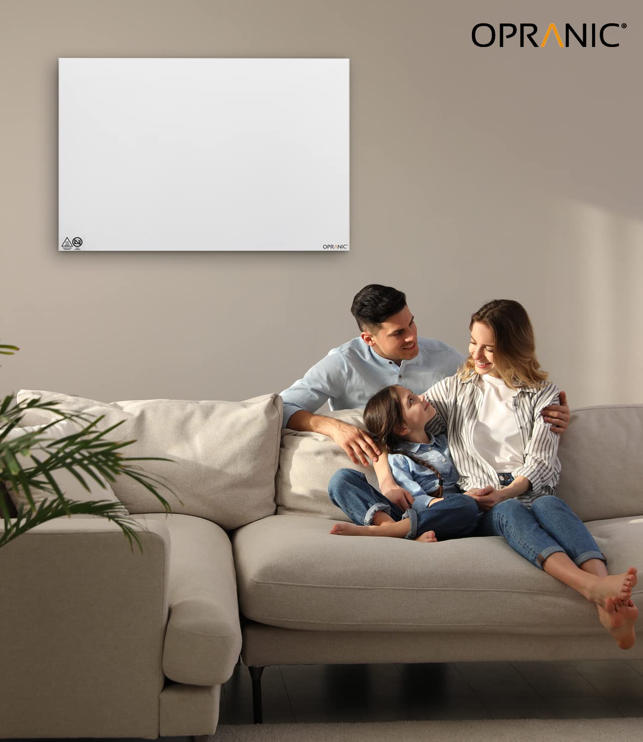 Calentador infrarrojo P5 Premium | 5 años de garantía | Calentador infrarrojo de pared, calentador infrarrojo para montaje en techo, dispositivo de pie, calefacción móvil (300 W blanca)
