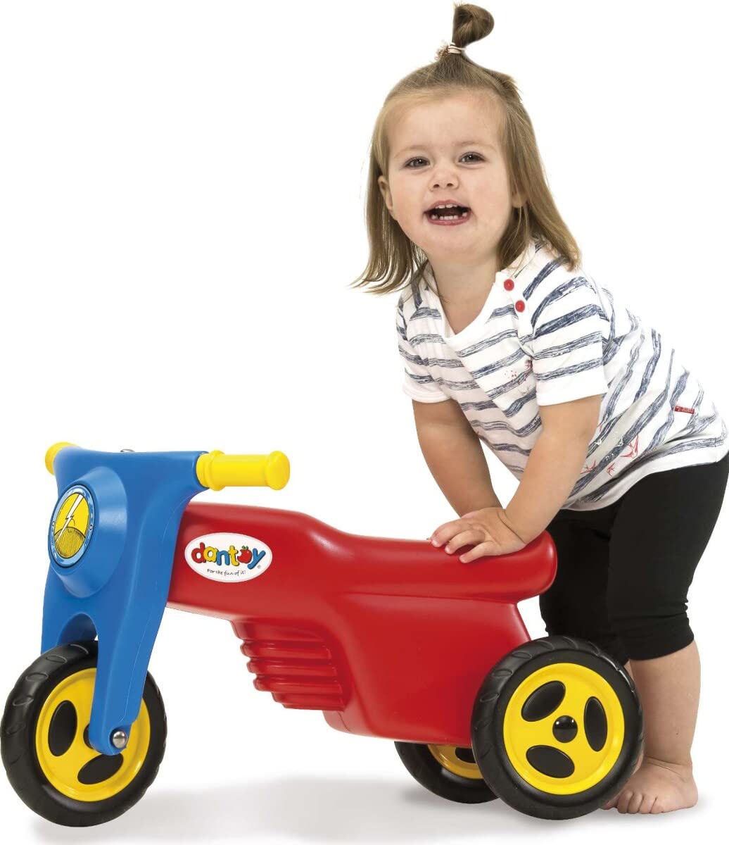 Dantoy - Klassiker - Mehrfarbig - Racer kinderfahrzeug - Laufrad ab 3 Jahre - Balance Bike - Motorisiertes Spielzeug - Kinder Scooter mit 3 Räder - Nordische Umweltzeichen - Produziert in Dänemark