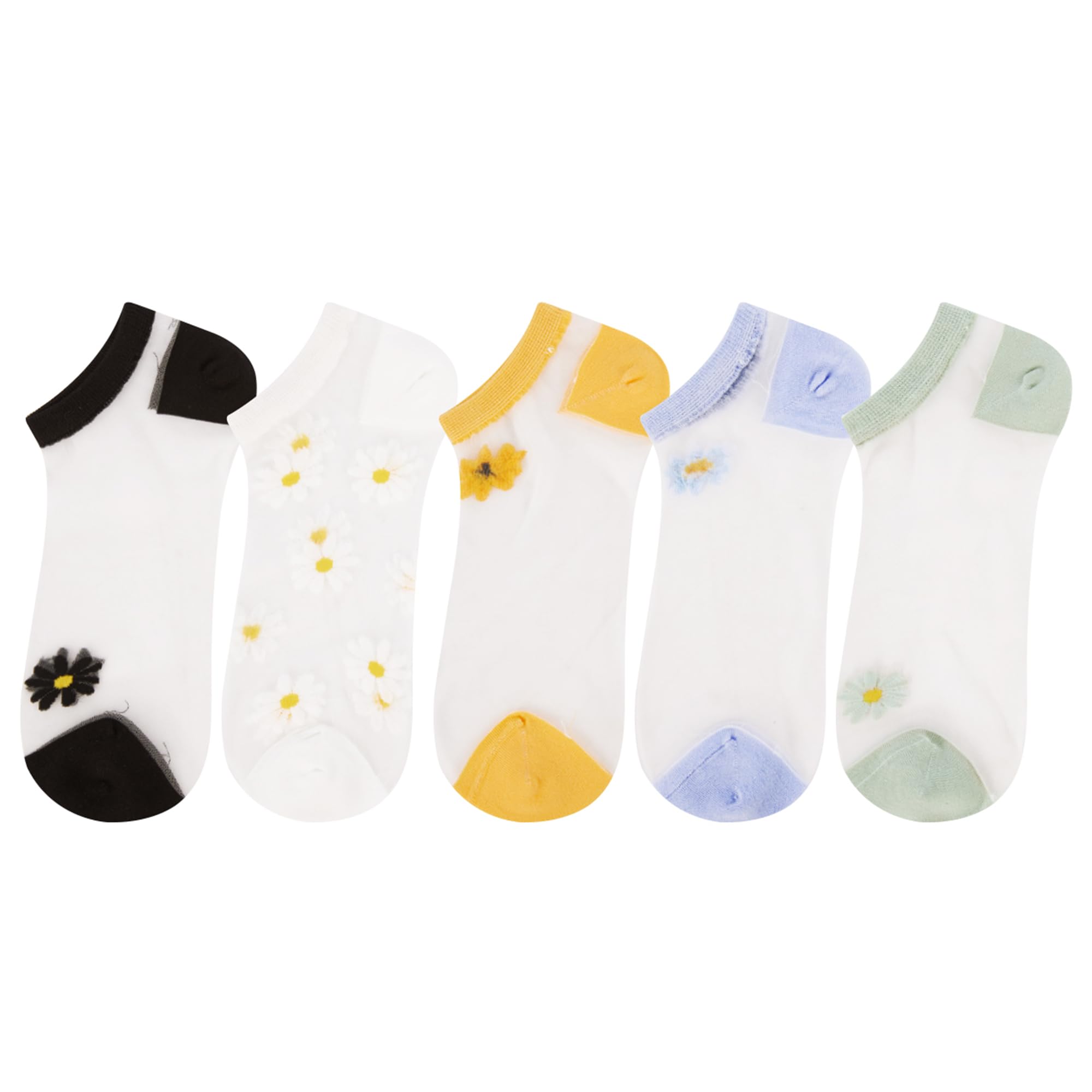 Benefeet Sox Womens Girls Sheer Socks Lace Mesh Ankle Socks Transparent See Through Short Sock Ultra Thin Nylon Summer Sock