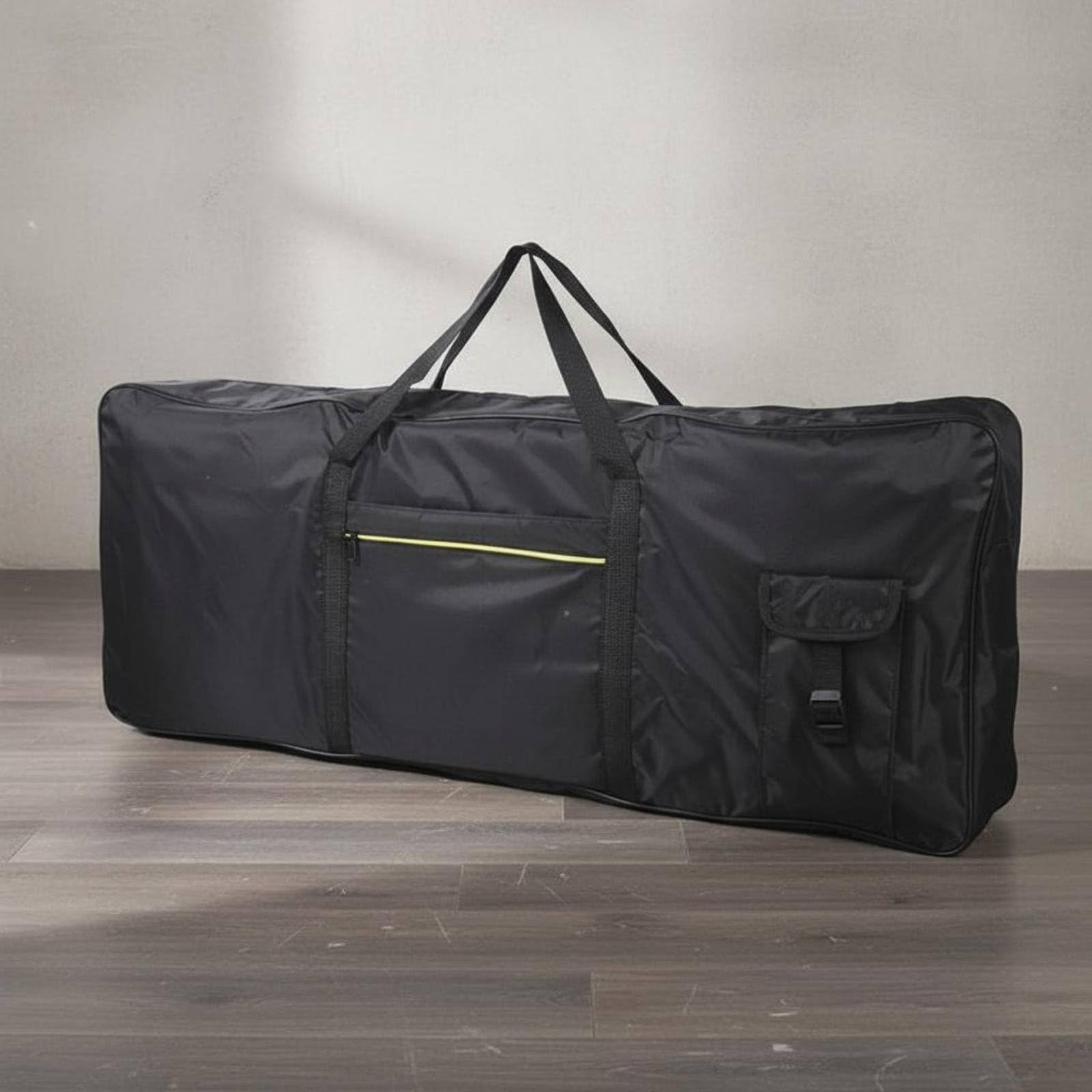 Custodia Tastiera Elettronica Borsa Protettiva Impermeabile Multiuso Imbottitura Soft Tasche Extra Doppia Tracolla Adatta a Spostamenti Lezioni Conservatorio, Nero PU Aggiornato