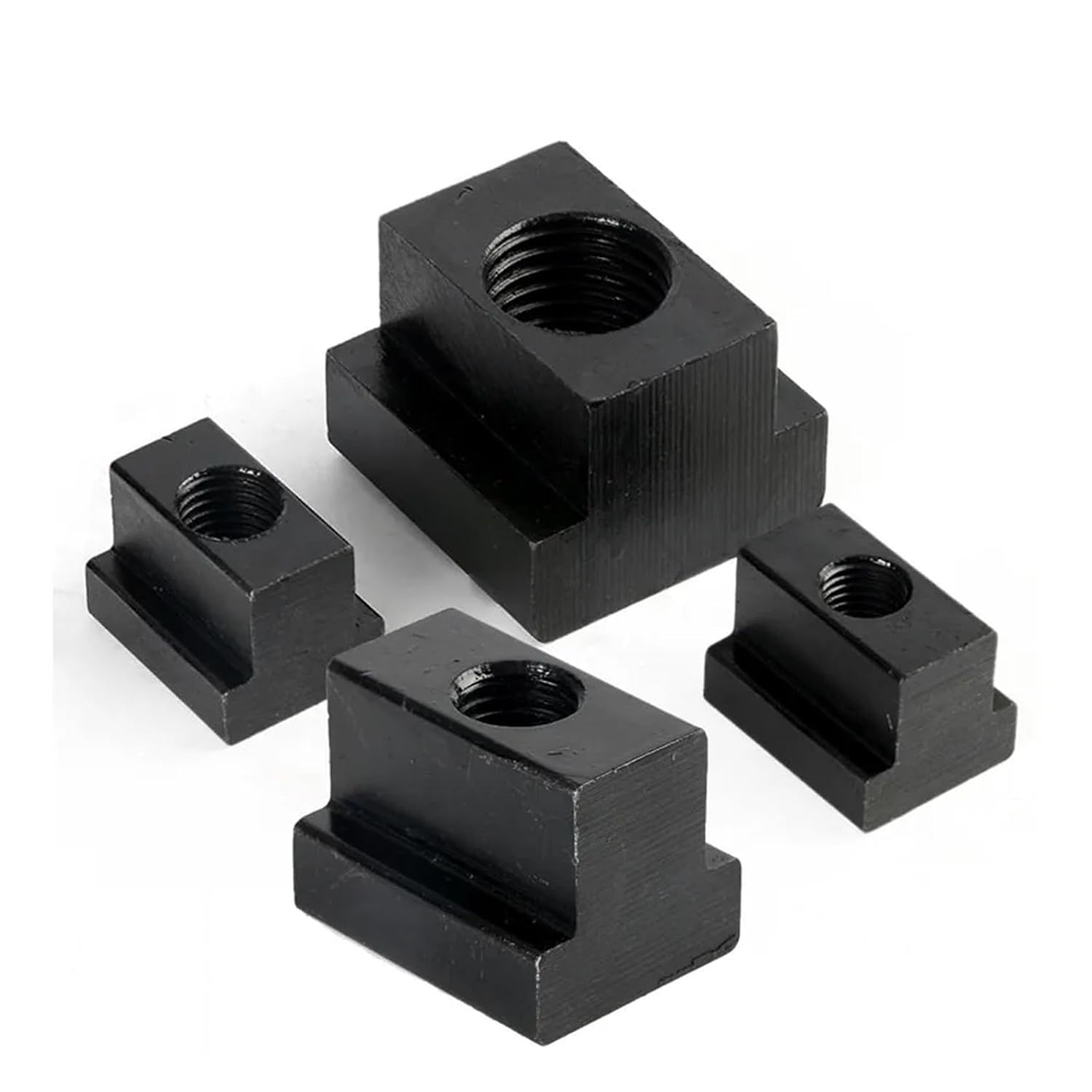 T-nut M6 M8 M10 M12 M16 M18 M20 DIN508 Black Finish Grade 10.9 Carbon Steel T-Slot Nut Tapped Through Slot T-nut Furniture (Color : 2Pcs, Size : M14(Larger))