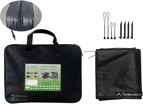 Miniatura 4 de Tentproinc Toldo para autocaravana de 8 x 17 pies, 3 pulgadas, color negro, para recreación de la pantalla de malla para el hogar, kits completos de